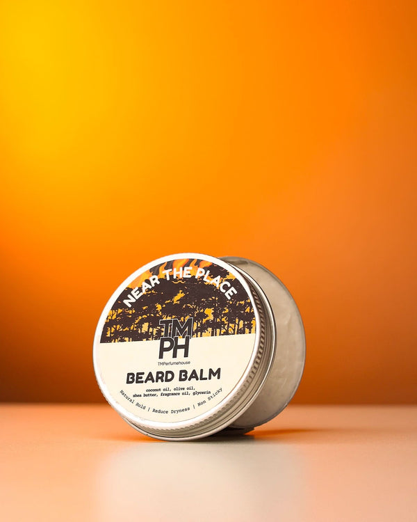 NEAR THE PLACE | Premium Beard Balm – 10+ Hour Freshness & Styling  Inspired by By the Fireplace by Mison Mrgiela