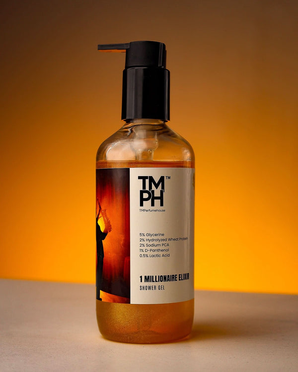 1 Millionaire elixir Inspired Shower Gel – Warm Vanilla & Deep Skin Care