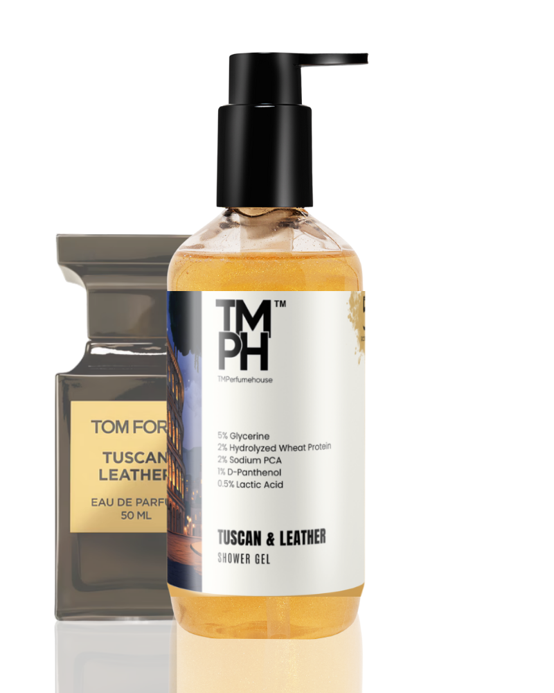 Tuscan Leather Inspired Shower Gel – Smoky Leather & Deep Skin Care