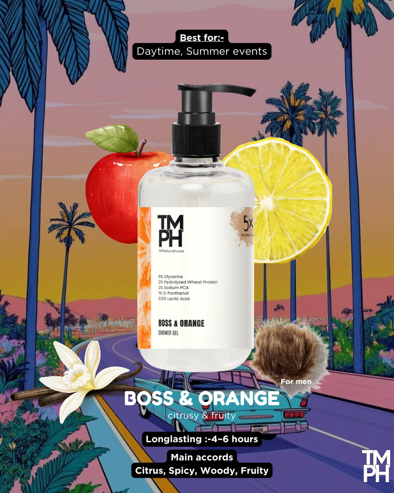 BOSS & ORANGE Shower Gel for Men – Refreshing and Vibrant Cleanser