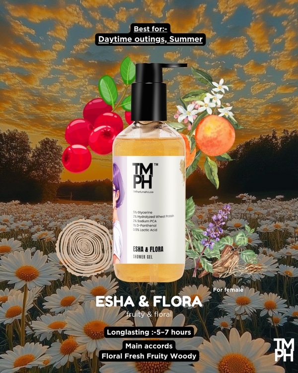 Esha & Flora Shower Gel – Fresh, Floral & Skin-Friendly