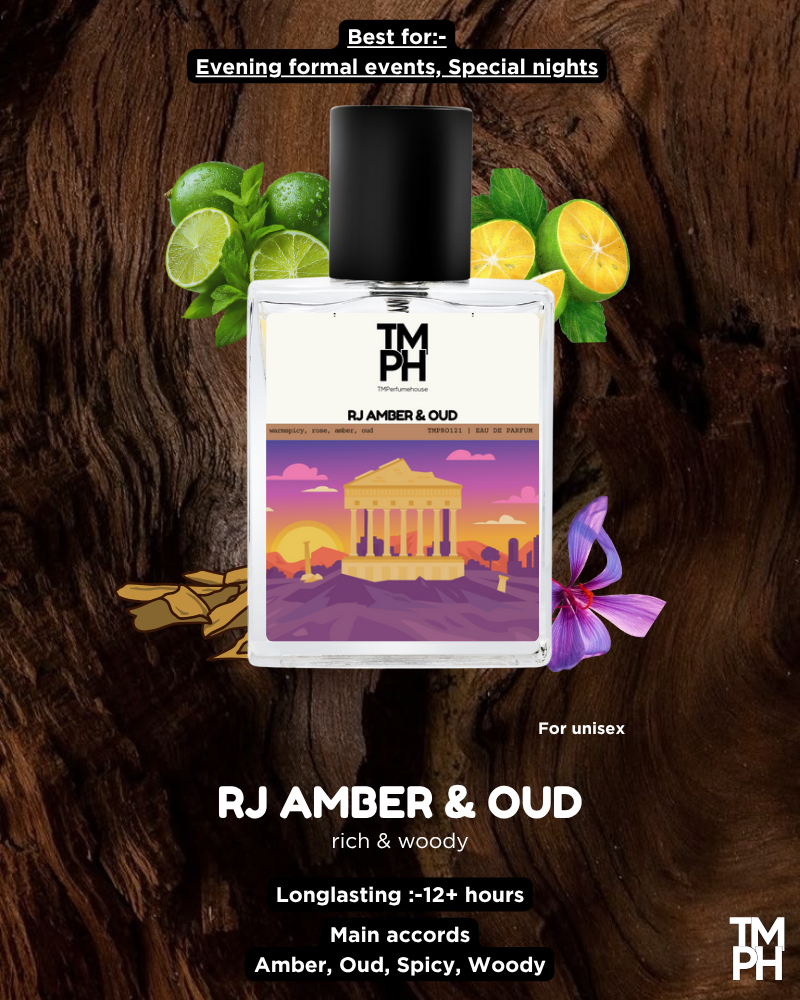 RJ Amber Oud Inspired Perfume – A Powerful, Mysterious & Opulent Scent
