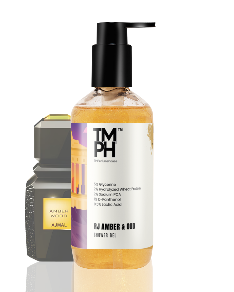 RJ Amber Oud Inspired Shower Gel – Royal Oud & Deep Skin Care