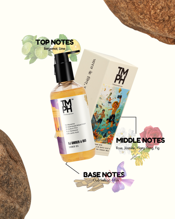 RJ Amber Oud Inspired Shower Gel – Royal Oud & Deep Skin Care
