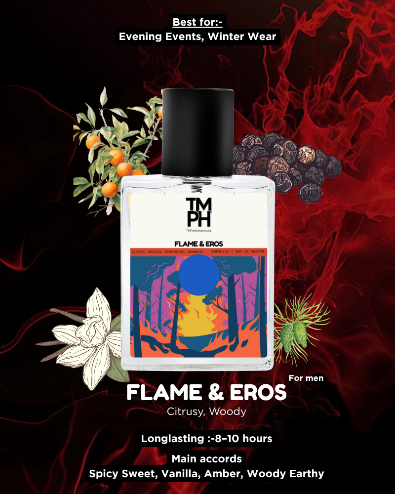 Flame Eros Inspired Perfume – A Scent of Love, Fire & Determination