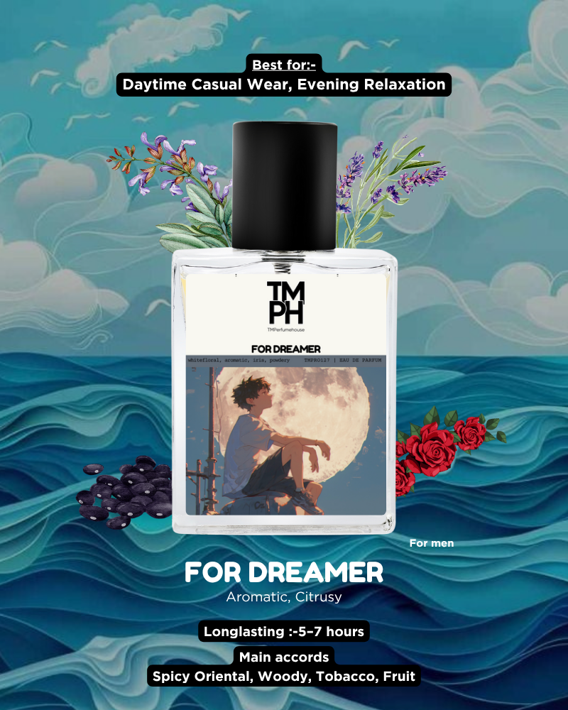 For Dreamer Inspired Perfume – A Scent of Imagination & Quiet Confidence