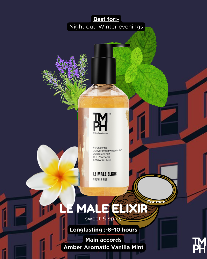 Le Male Elixir Shower Gel – Bold, Luxurious & Skin-Friendly | TMPerfumehouse