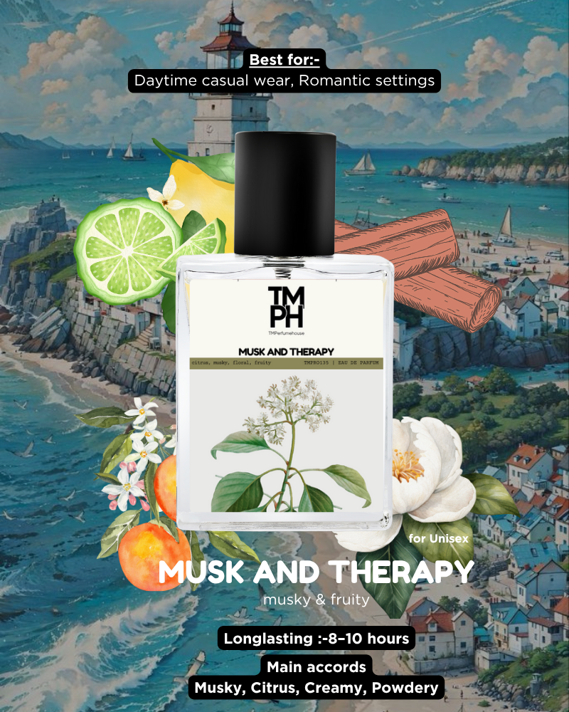 Musk and Therapy Inspired Perfume – A Scent of Serenity & Elegance
