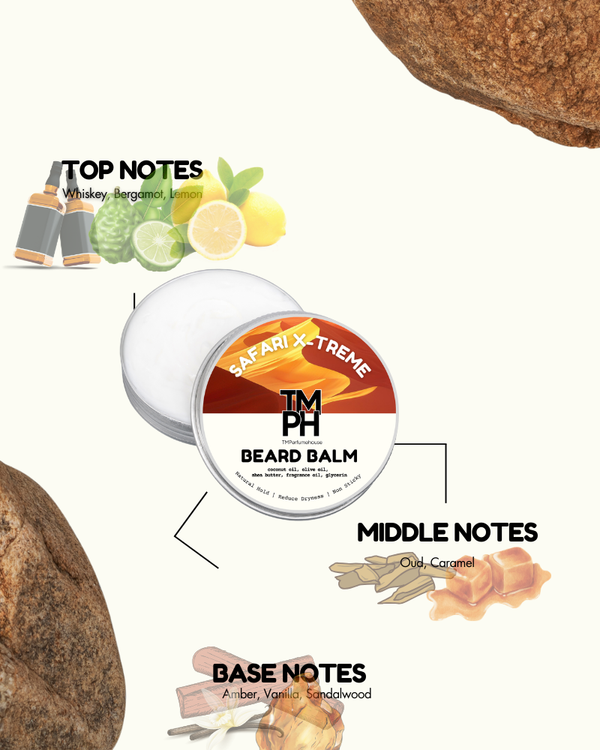 Safari X-treme | Premium Beard Balm – 10+ Hour Freshness & Styling - Inspired by Safari Extreme by Rlph Luren