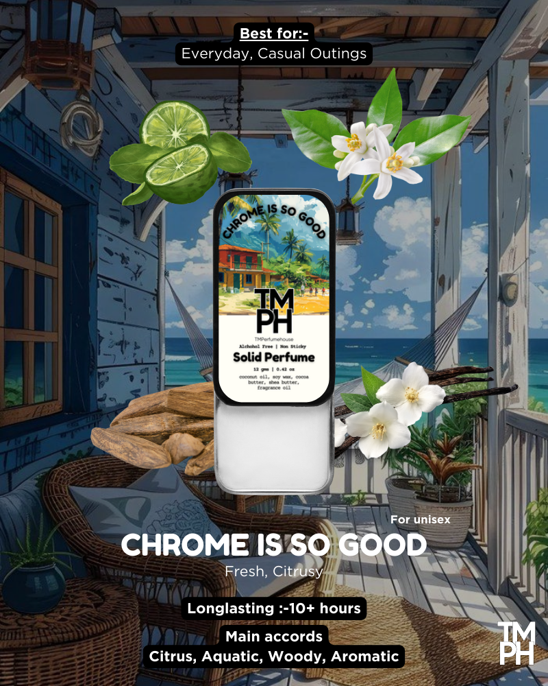 Chrome Is So Good Solid Perfume for Men | TMPerfumehouse