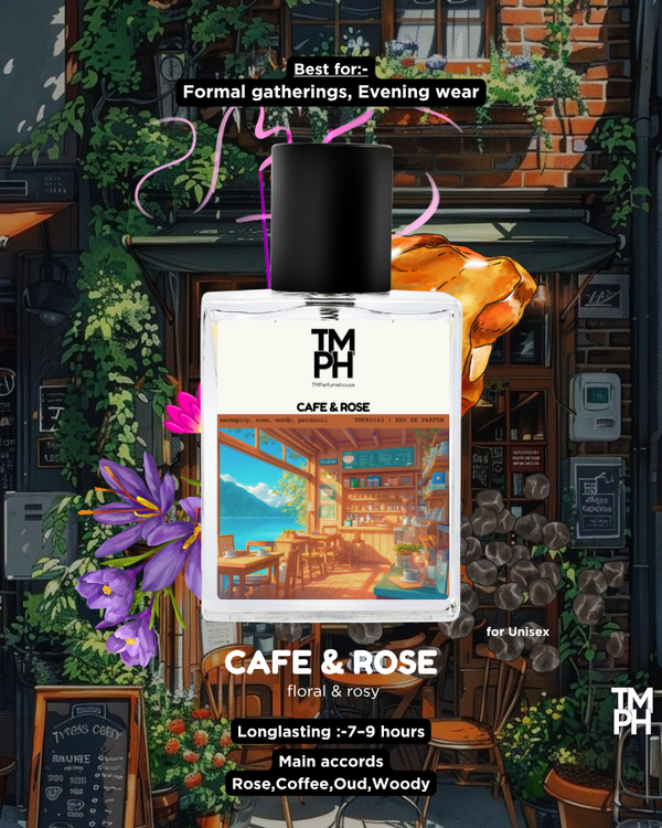 CAFE & ROSE | Premium Designer Perfume – 12+ Hours Ultra Long Lasting Spray