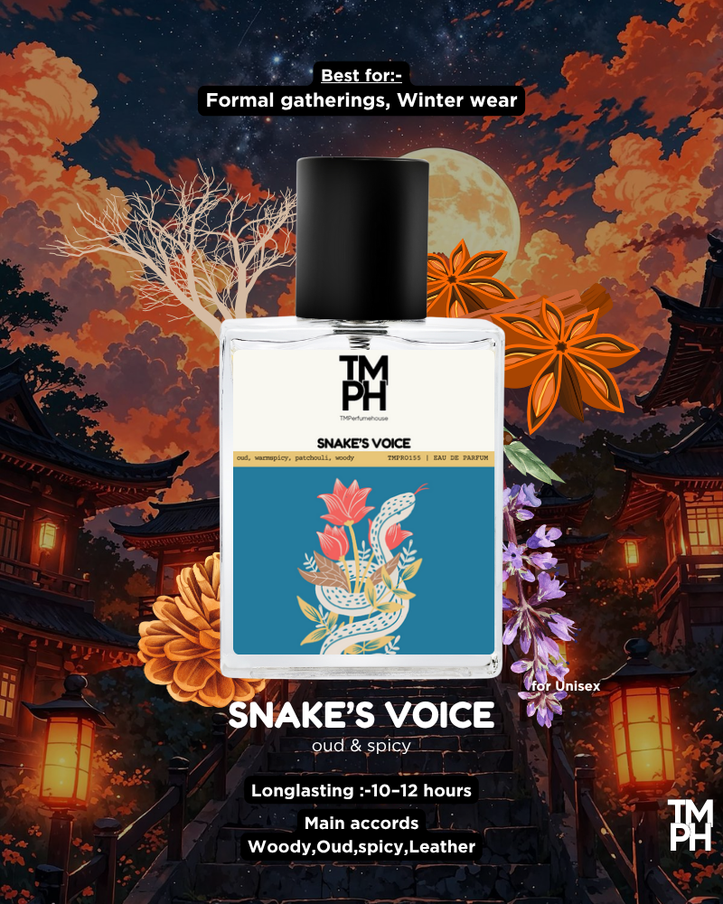 SNAKE’S VOICE | Premium Designer Perfume – 12+ Hour Long Lasting Spray - Inspired by The Voice Of The Snake by Gu*ci