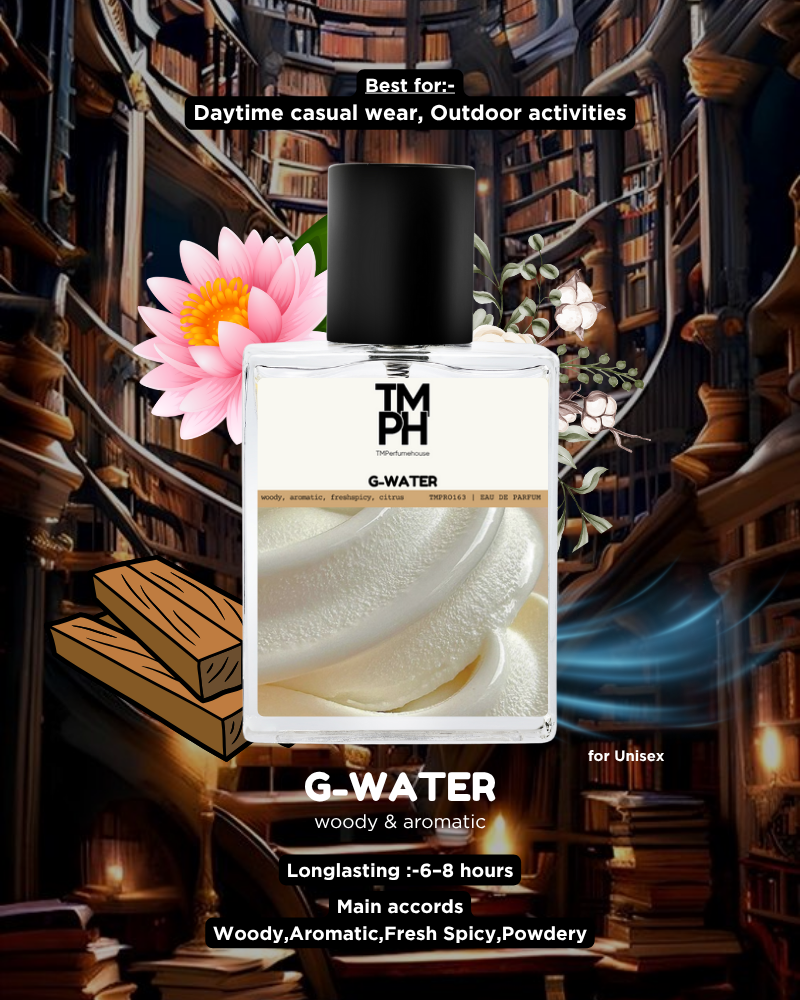 G-WATER | Premium Niche Perfume – 10+ Hour Long Lasting Spray - Inspired by Gypsy Water from By*edo