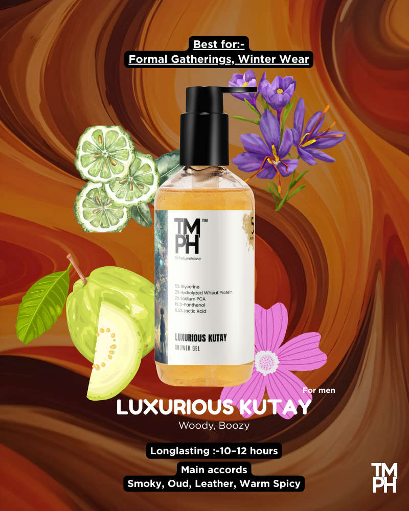 Luxurious Kutay Inspired Shower Gel – Smoky Oud & Deep Skin Care