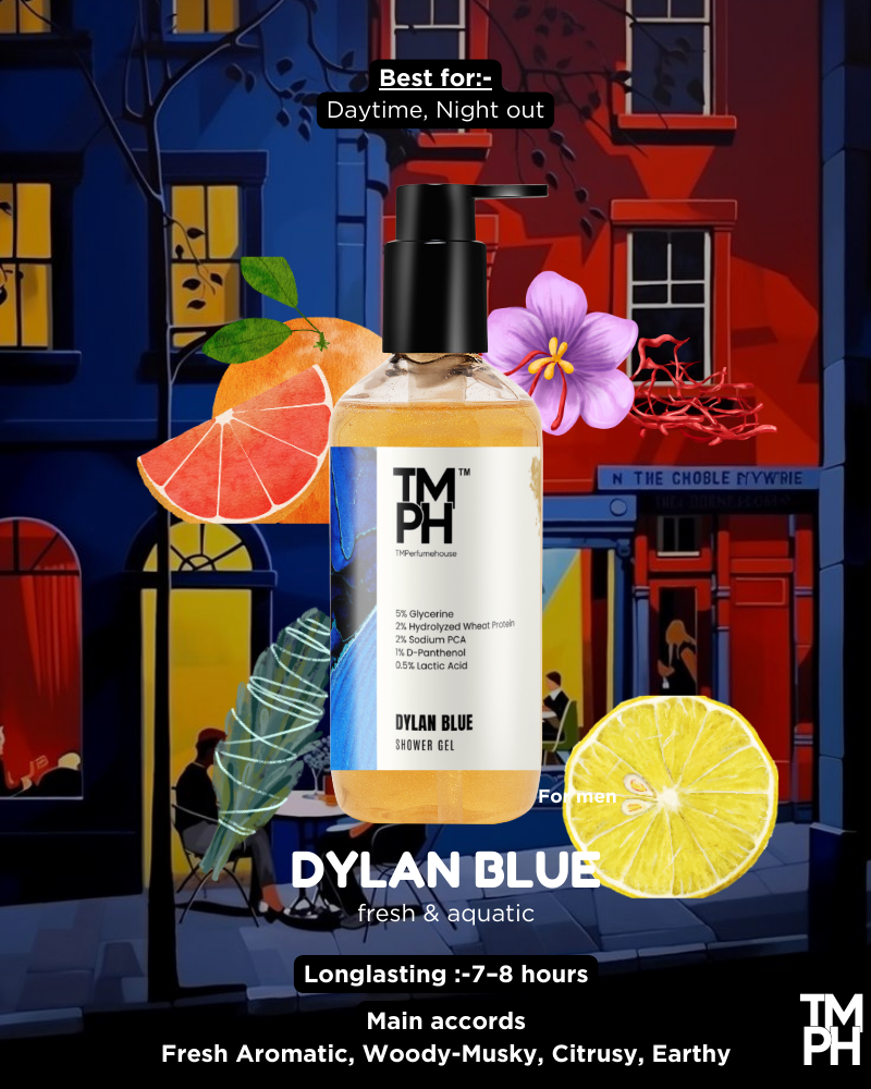 Dylan Blue Shower Gel for Men & Female – Refreshing Aquatic Cleanser