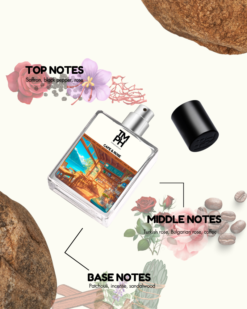 CAFE & ROSE | Premium Designer Perfume – 12+ Hours Ultra Long Lasting Spray