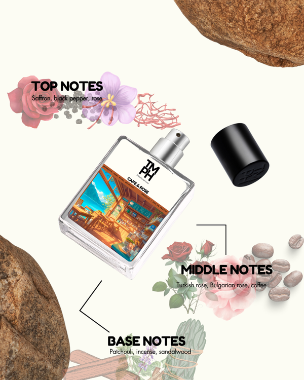 CAFE & ROSE | Premium Designer Perfume – 12+ Hours Ultra Long Lasting Spray