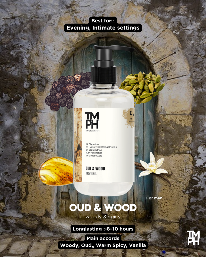 Oud & Wood shower gel