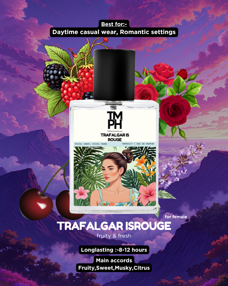 TRAFALGAR IS ROUGE | Premium Niche Perfume – 12+ Hour Long Lasting Spray - Inspired by Rouge Trafalgar by Di*r