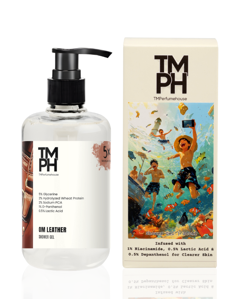 Om Leather Shower Gel