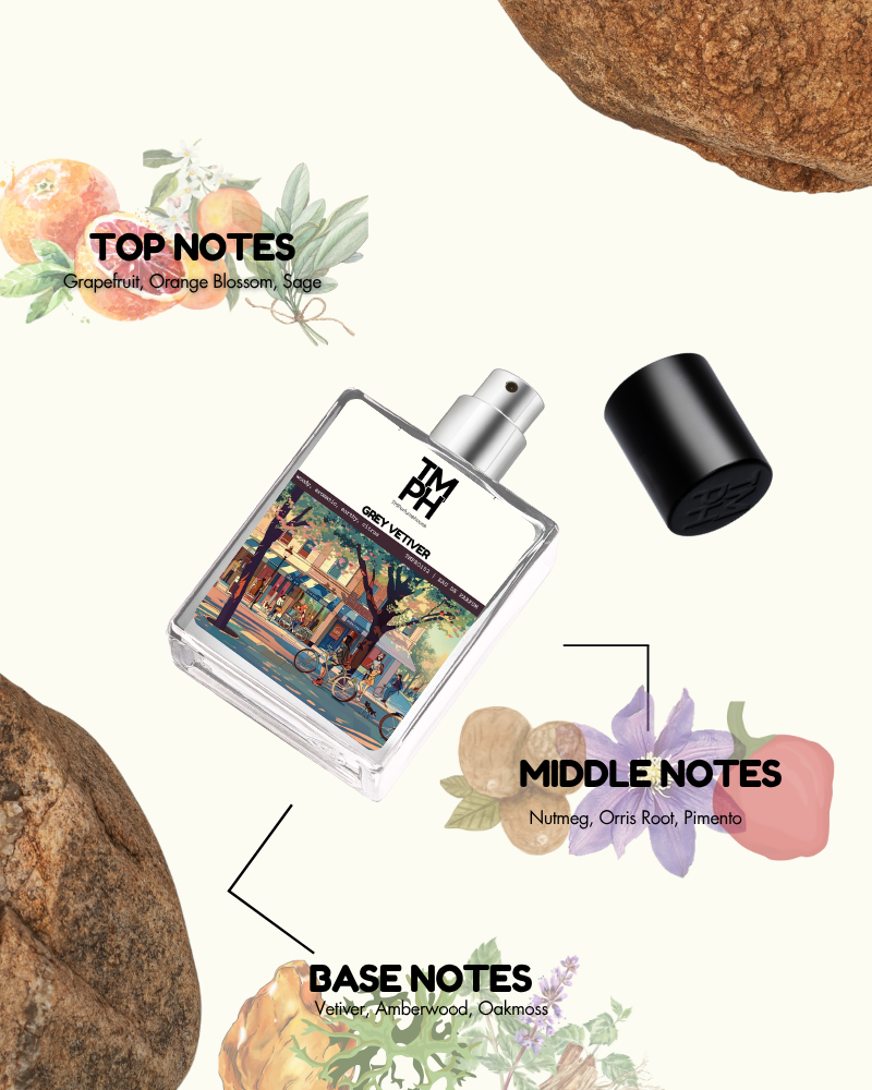 GREY VETIVER | Premium Designer Perfume – 12+ Hours Long Lasting Spray