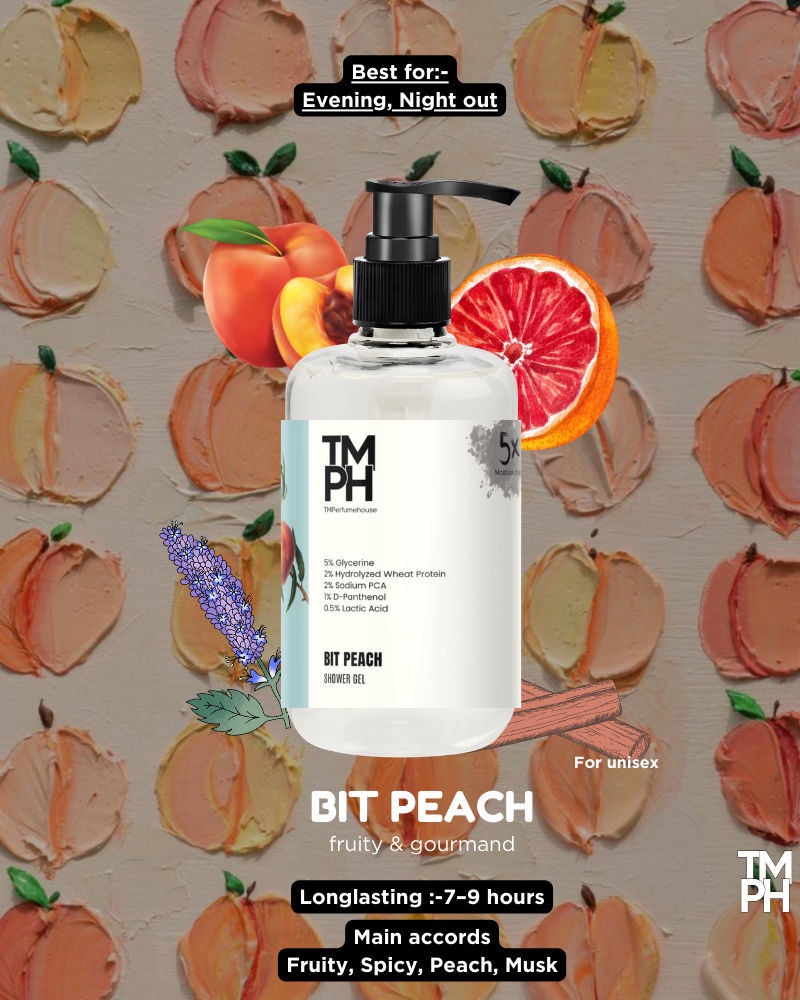 Bit Peach Inspired Shower Gel – Juicy Luxury & Deep Skin Care