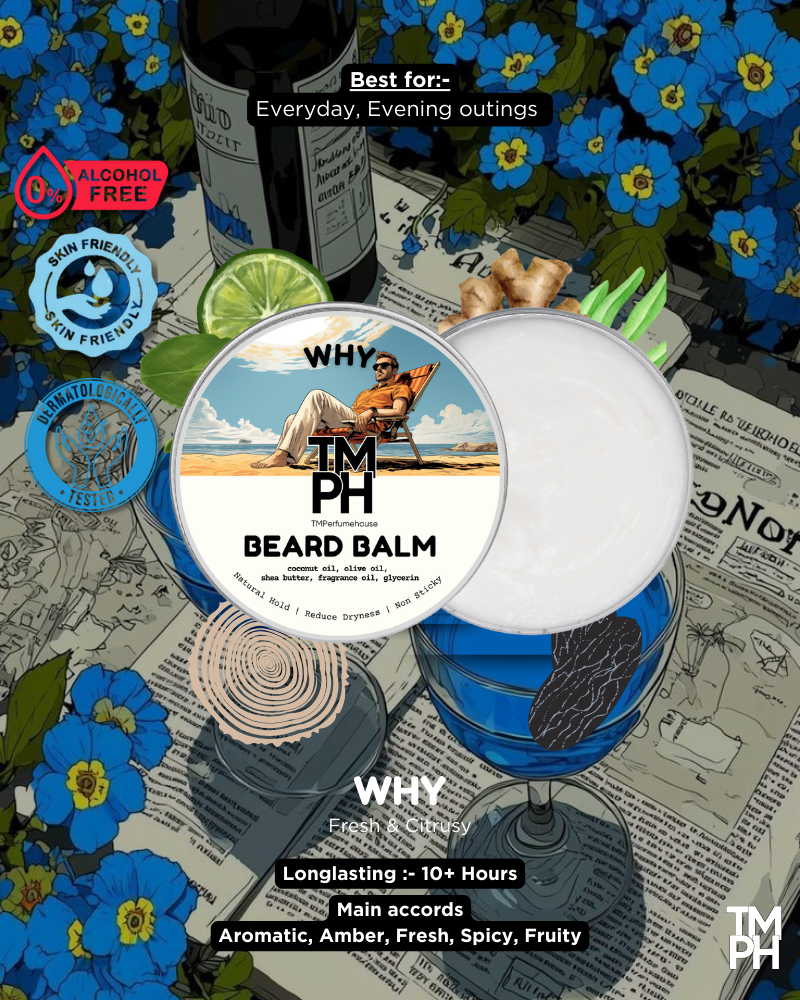 WHY | Premium Beard Balm – 10+ Hour Freshness & Styling