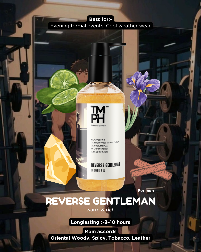 Reverse Gentleman Inspired Shower Gel – Boozy Whiskey & Deep Skin Care