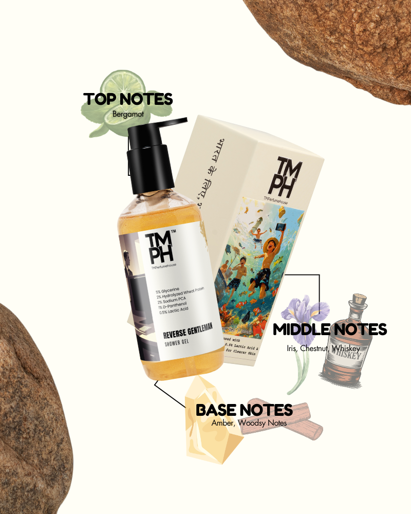 Reverse Gentleman Inspired Shower Gel – Boozy Whiskey & Deep Skin Care