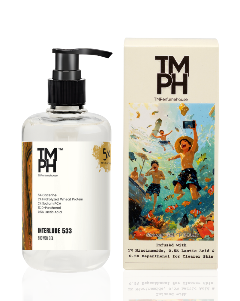 Interlude 533 Inspired Shower Gel – Smoky Incense & Deep Skin Care