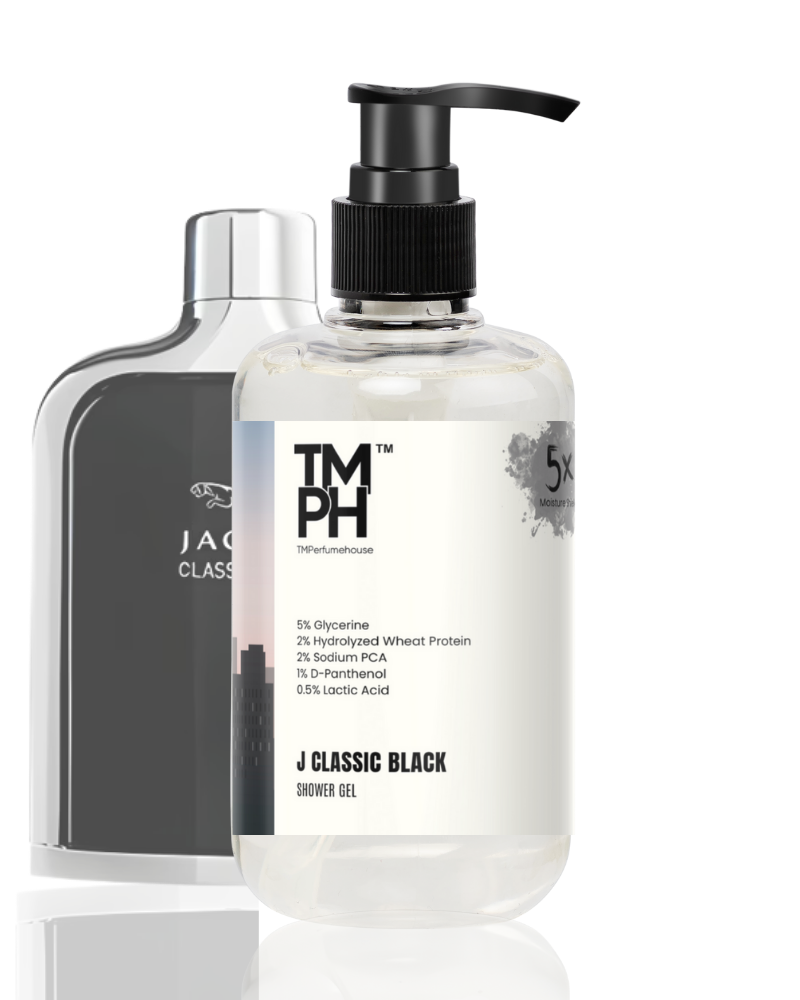 J Classic Black Inspired Shower Gel – Dark Masculine & Deep Skin Care