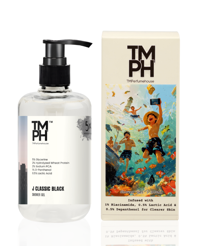 J Classic Black Inspired Shower Gel – Dark Masculine & Deep Skin Care