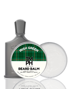 TM PH Irish Green Beard Balm with packaging on a white background