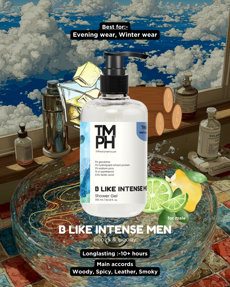 B Like Intense Inspired Shower Gel – Warm Woods & Deep Skin Care