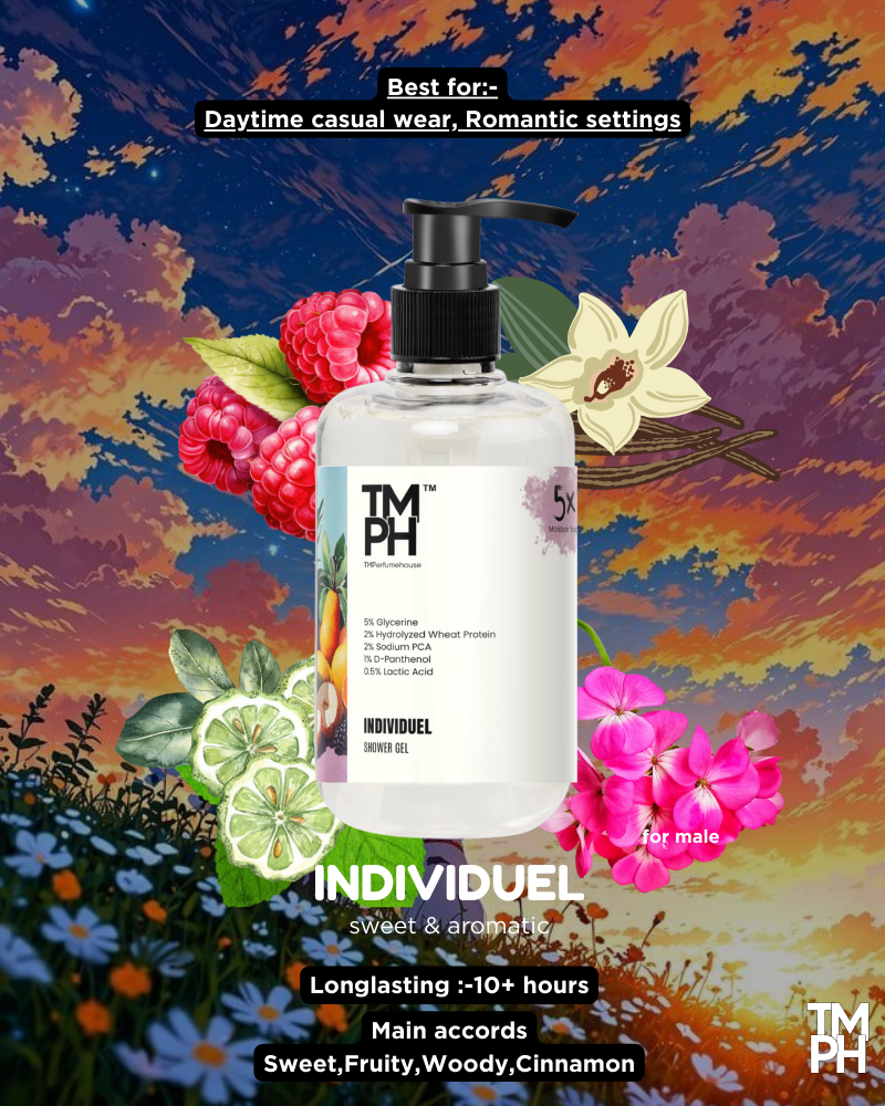 INDIVIDUEL | Luxury Fragrance Shower Gel – Acne Fighting & Skin Brightening Formula