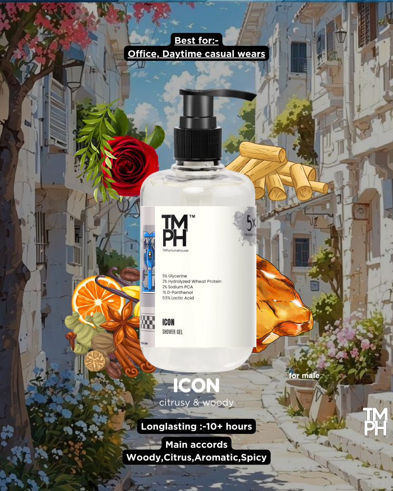 ICON | Luxury Fragrance Shower Gel – Acne Fighting & Skin Brightening Formula