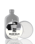 Beard balm packaging with a white background