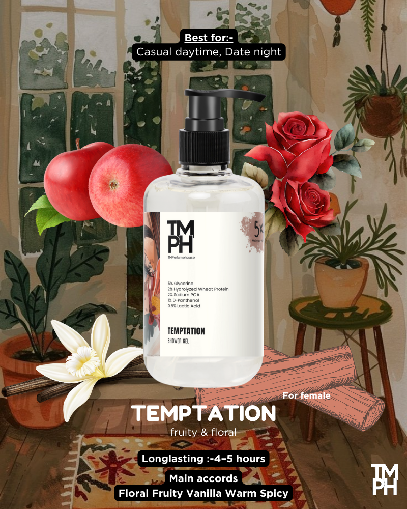 Temptation Shower Gel – Sweet-Spicy & Skin-Friendly | TMPerfumehouse