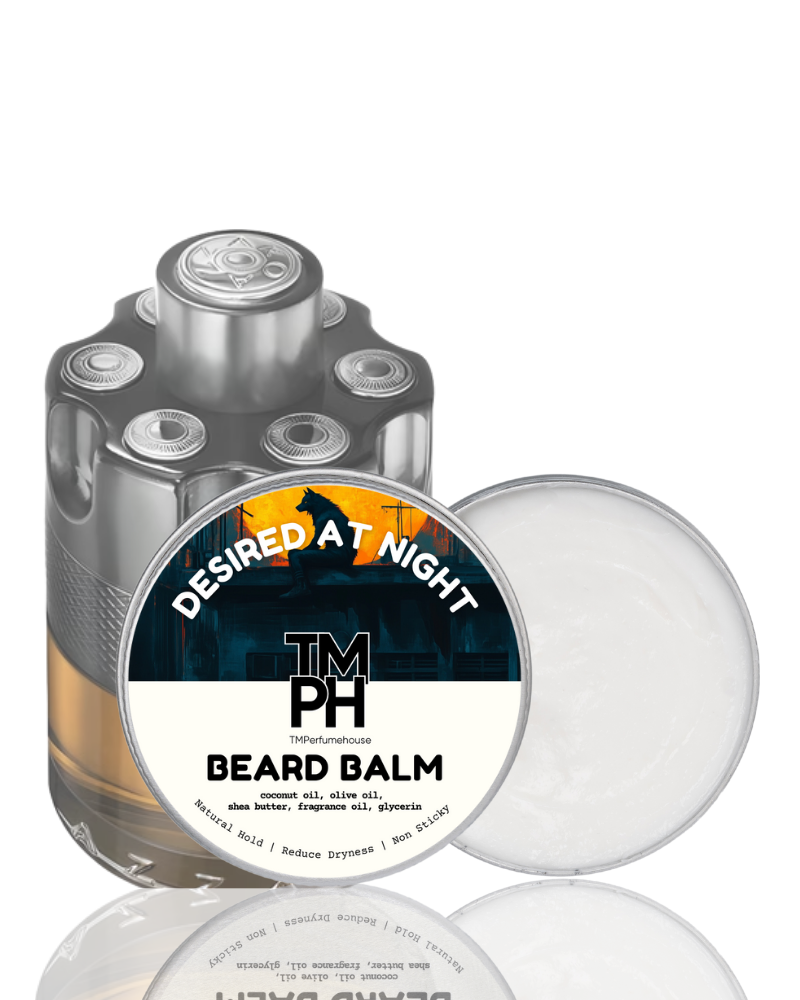 DESIRED AT NIGHT | Premium Beard Balm – 10+ Hour Freshness & Styling -  Inspired by Wanted by Night by Azz*ro