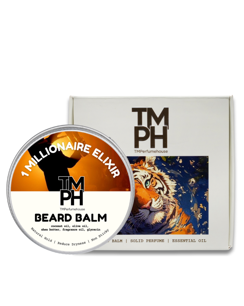 1 Millionaire elixir| Premium Beard Balm – 10+ Hour Freshness & Styling