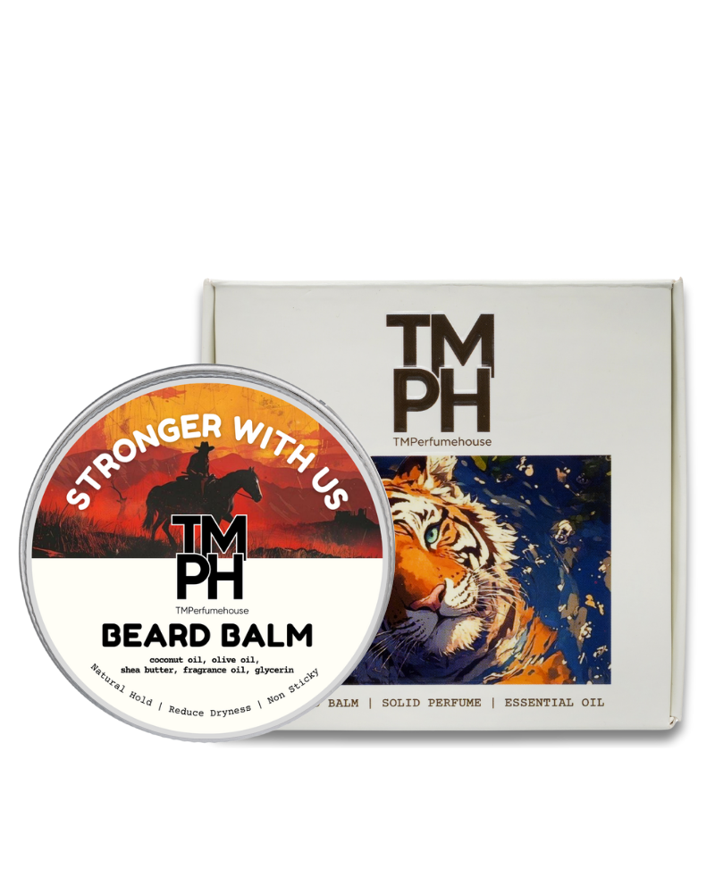 STRONGER WITH US | Premium Beard Balm – 10+ Hour Freshness & Styling - Inspired by Stronger With You by Emorio Armni