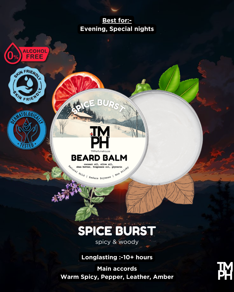 SPICE BURST | Premium Beard Balm – 10+ Hour Freshness & Styling