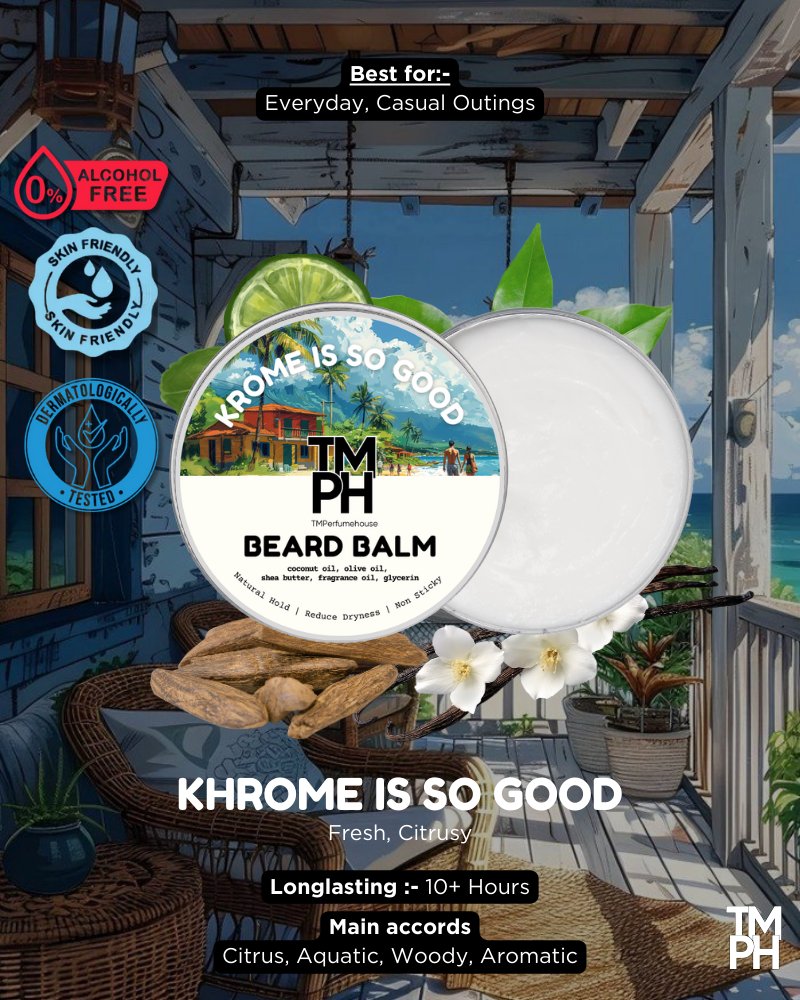 KROME IS SO GOOD | Premium Beard Balm – 10+ Hour Freshness & Styling
