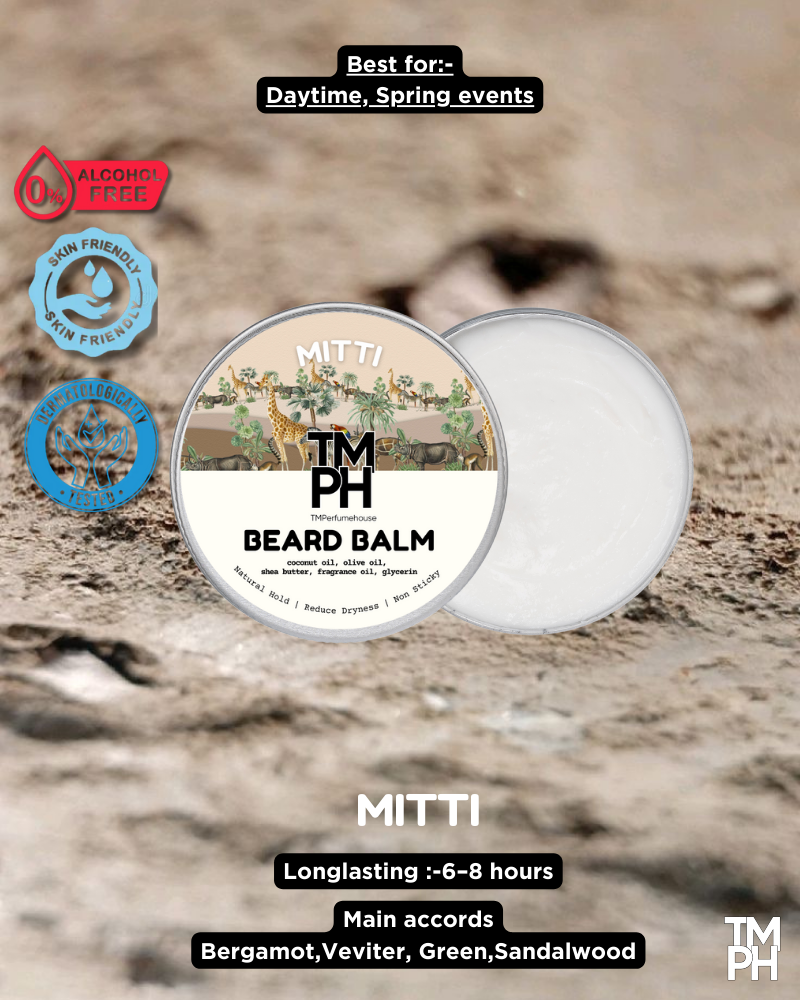 MITTI | Premium Beard Balm – 10+ Hour Freshness & Styling