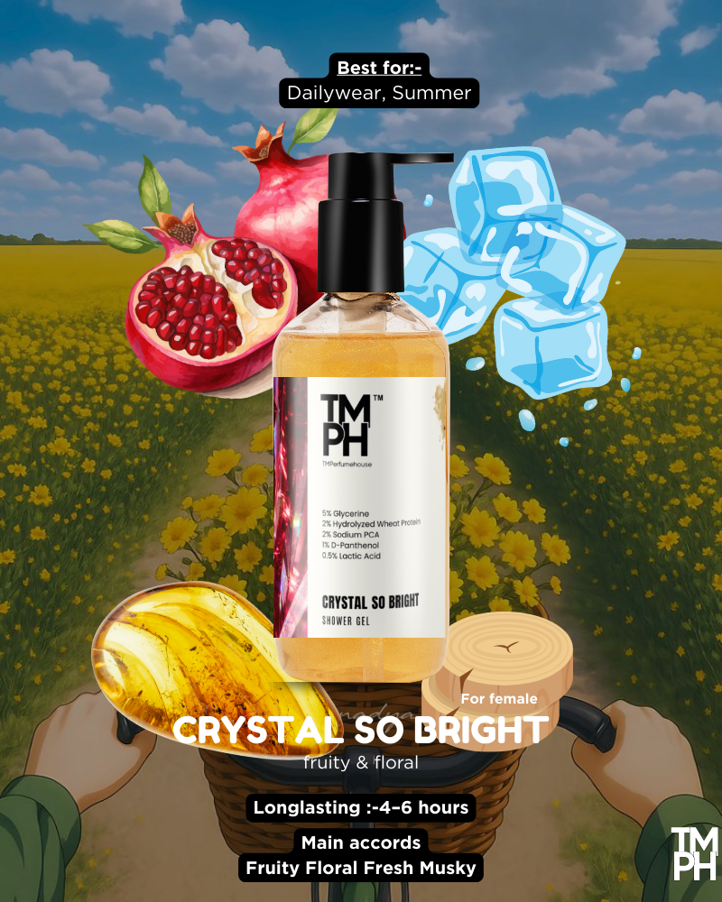 Crystal is so bright  Shower Gel – Fresh, Fruity & Uplifting | TMPerfumehouse