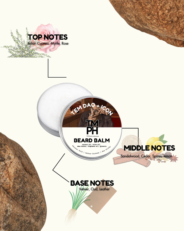 Tem and Dao + Icon | Premium Beard Balm – 10+ Hour Freshness & Styling Co