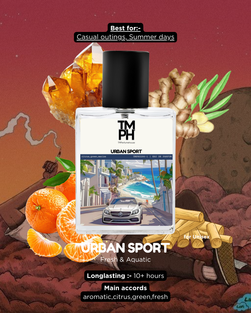 urban sport- inspired Perfume